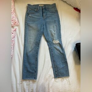 Light wash Madewell the perfect vintage jean size 27P distressed